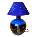 Dhalihouse Wooden Handicraft Bedside LED Table Lamp for Bedroom, Living Room, and Home Decor |