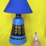 Dhalihouse Wooden Handicraft Bedside LED Table Lamp for Bedroom, Living Room, and Home Decor