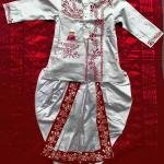 Family Celebration Combo – Matching Baby & Baba Punjabi + Maa’s Saree & Blouse | Dhali House Occasion Wear