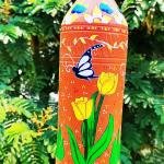 Dhali House Hand-Painted Clay Water Bottle – 1 Liter | Eco-Friendly & Artistic | Made in West Bengal