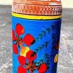 Dhali House Hand-Painted Clay Water Bottle – 1 Liter | Eco-Friendly & Artistic | Made in West Bengal